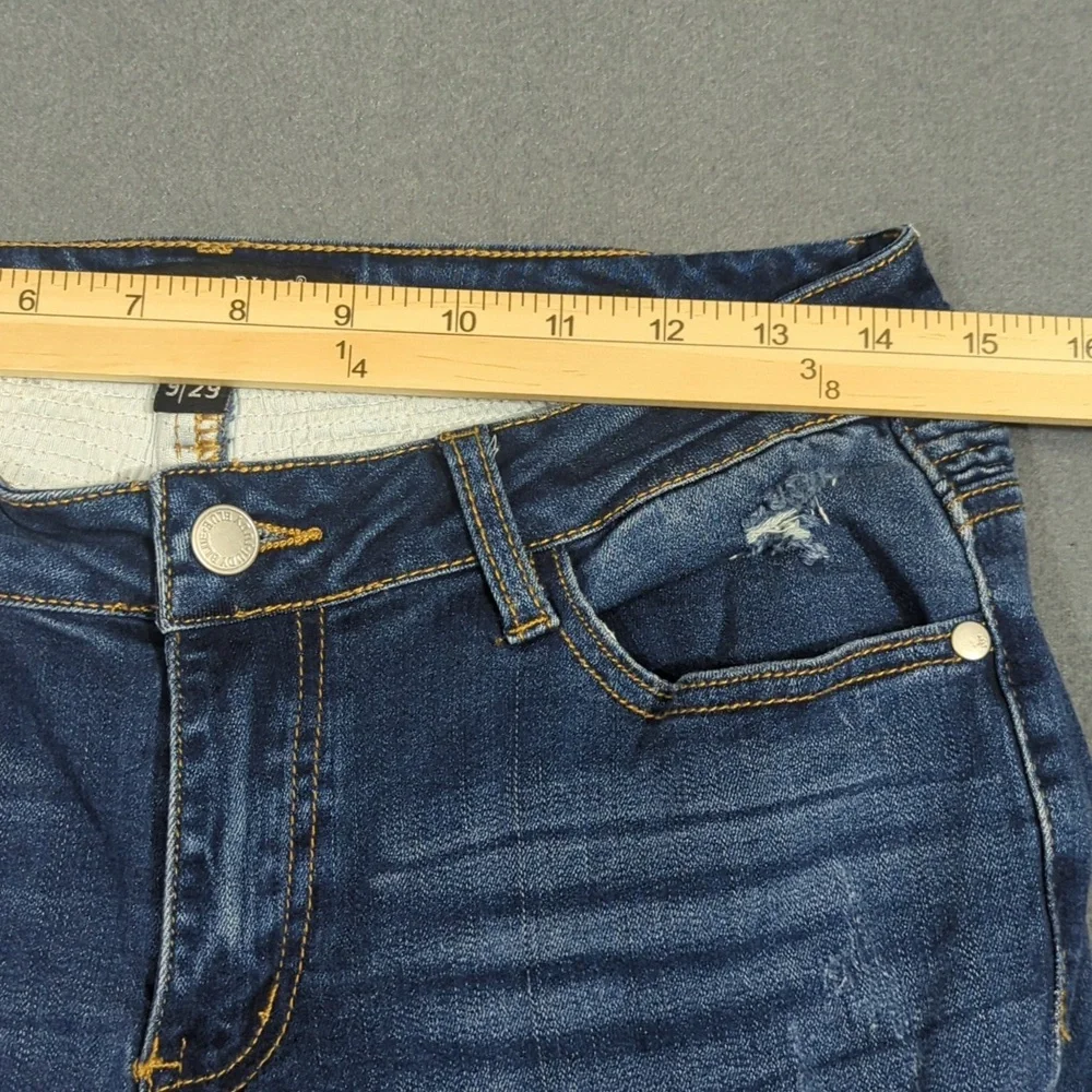 Judy Blue Jeans Women's 29 Blue Skinny Fit Moto Denim - Picture 5 of 12